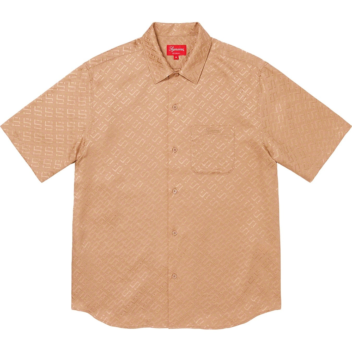 Tonal Monogram Silk S/S Shirt view 7